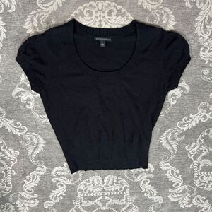 Banana Republic Women's Black Short Sleeve Blouse Size L